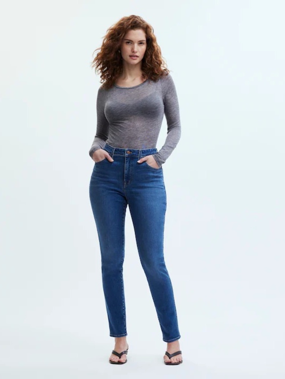 Madewell High-Rise Slim Jeans - Blue